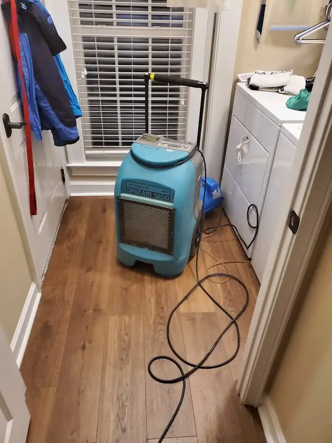 Commercial dehumidifier deployed for Flood Damage Cleanup in Greenville